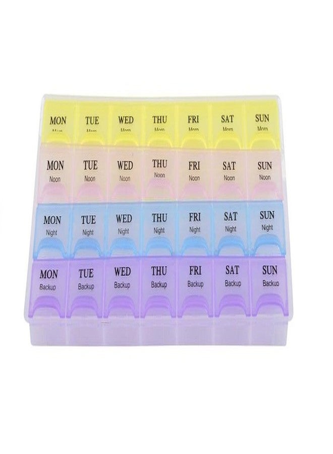 Sell Net Retail SNR 4 Week 3600 Manual Pill Organiser (Multicolor) - Image 3